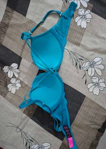Beautiful Teal Lace Bra