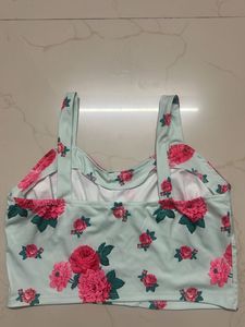 Floral Print Crop Top, never worn