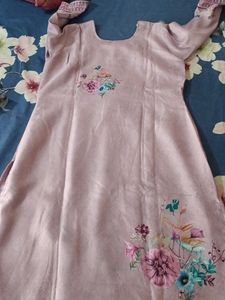 mauve Kurta Set with Dupatta