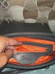 Stylish Dark Grey Chain Sling Bag