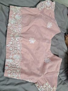 Elegant Pink Sequin Blouse