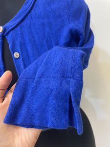 Blue Cropped Cover Up