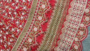 bride hand work lengha choli