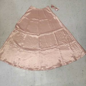 Elegant Satin Flowy Skirt