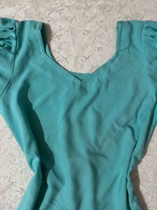 Desi puff sleeve short kurti