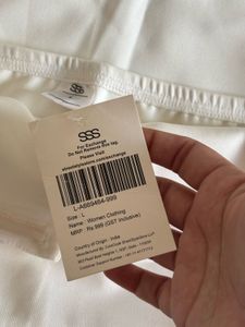 SSS White Strapless Pleated Mini Dress