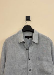 Light Blue Textured Men's Shirt