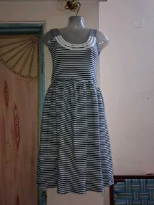 Striped Sleeveless Dress