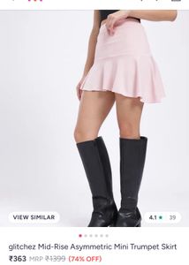 Pink Ruffled Skirt