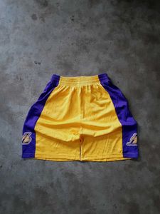 LA Lakers yellow shorts