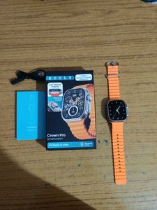 Boult Crown Pro Smartwatch Orange colour 2.01HD