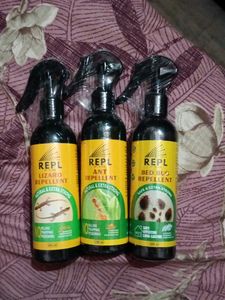 3 x Organic  insect repellent Spray
