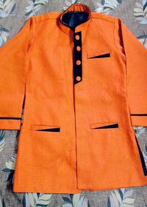 Bright Orange Ethnic Jacket