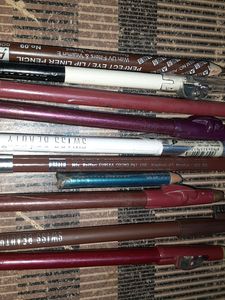 Lipliner/eyebrow/kajal Pencils Combo Of 8