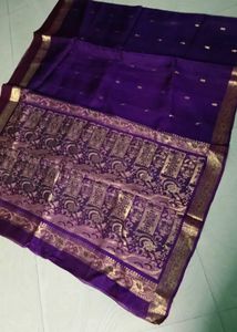 Purple Colour Pure Kanch Pattu Saree