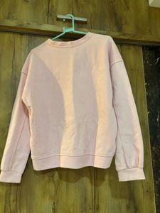 Soft Pink Crew Neck Sweatshirt