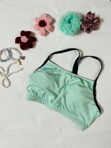 Comfortable Mint Green Sports Bra