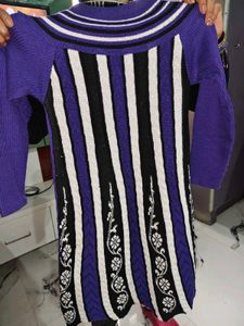 Striped Knit Sweater Dress
