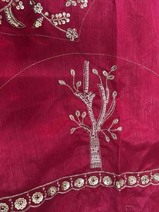New Elegant Pink Organza Saree🤩✨