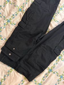 The Perfect Black Cargo Pans