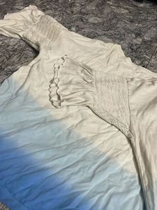 white stylish top