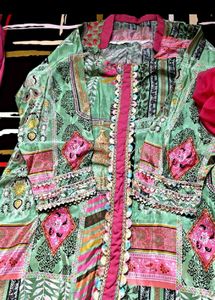 New Printed Kurta Set with Pink Palazzo
