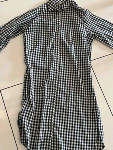 Classic Gingham Shirt Dress
