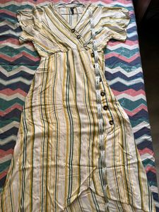 Striped Wrap Dress