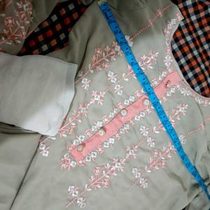 Embroidered Kurta Set with Dupatta