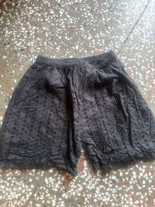 Black Eyelet Shorts