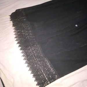 Elegant Black Front Open Abaya