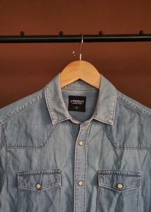 Classic Light Wash Denim Shirt