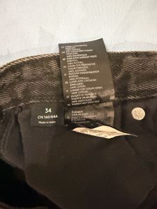 Brown Denim Mini Skirt