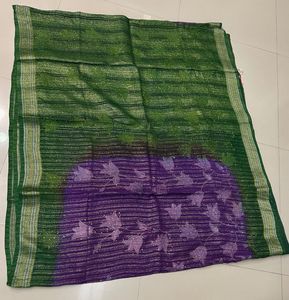 Green & Purple Saree