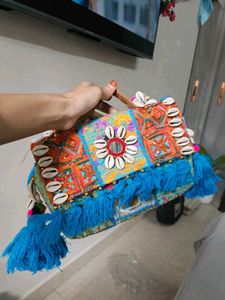 Bohemian Embroidered Clutch Bag