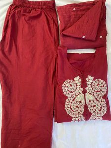 Embroidered Kurta Set