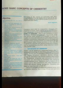 Chemistry Textbook for I PUC NCERT CBSE Part 1 &amp; 2