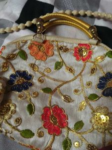 Embroidered Clutch Bag