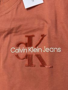 Calvin Klein Logo CK T-Shirt - Burnt Orange