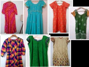 Combo Of 7 Kurtas - Bust Size 36 Inches