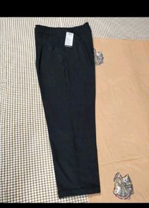 Chic Black Belted Trousers