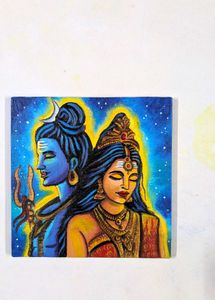 Mini Shiv parvati Painting