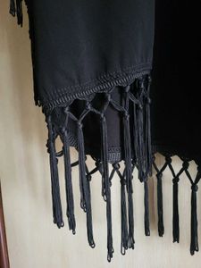 Black Fringed Shrug