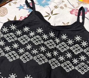 Black Summer Pajama Set