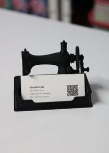 Vintage Sewing Machine Business Card Holder