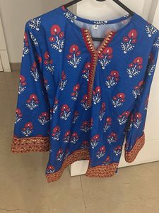 Beautiful Blue Floral Kurta Set