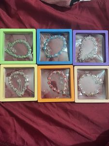 Assorted Gemstone Bracelets Set