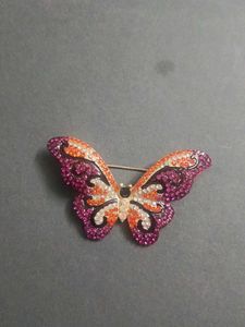 Sparkling Butterfly Brooch