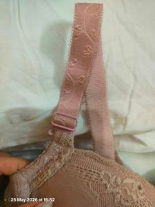 Elegant Lace Detail Bra🌸(Dusty Rose)