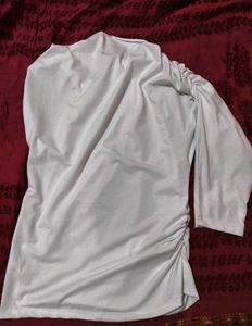 Chic One-Shoulder Ruched Top